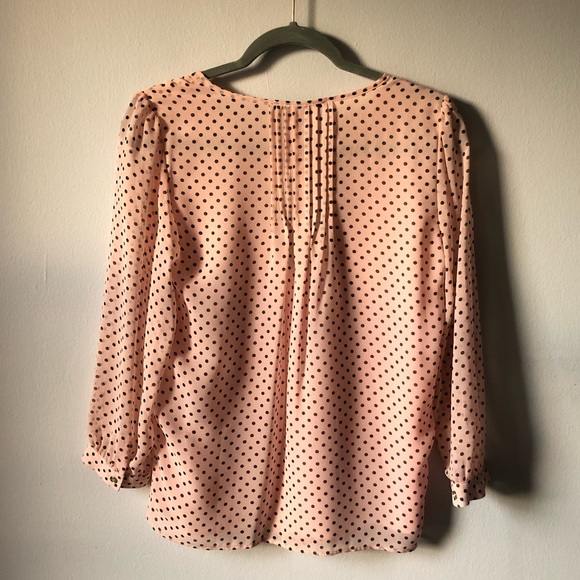BRAND NEW✨ Tommy Hilfiger Polka Dot Pink Blouse - Picture 3 of 5